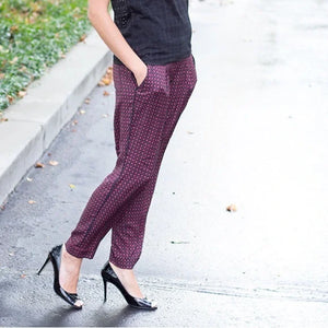 Ann Taylor LOFT women starburst lightweight oversize pants size 4 - Vanessa Jane