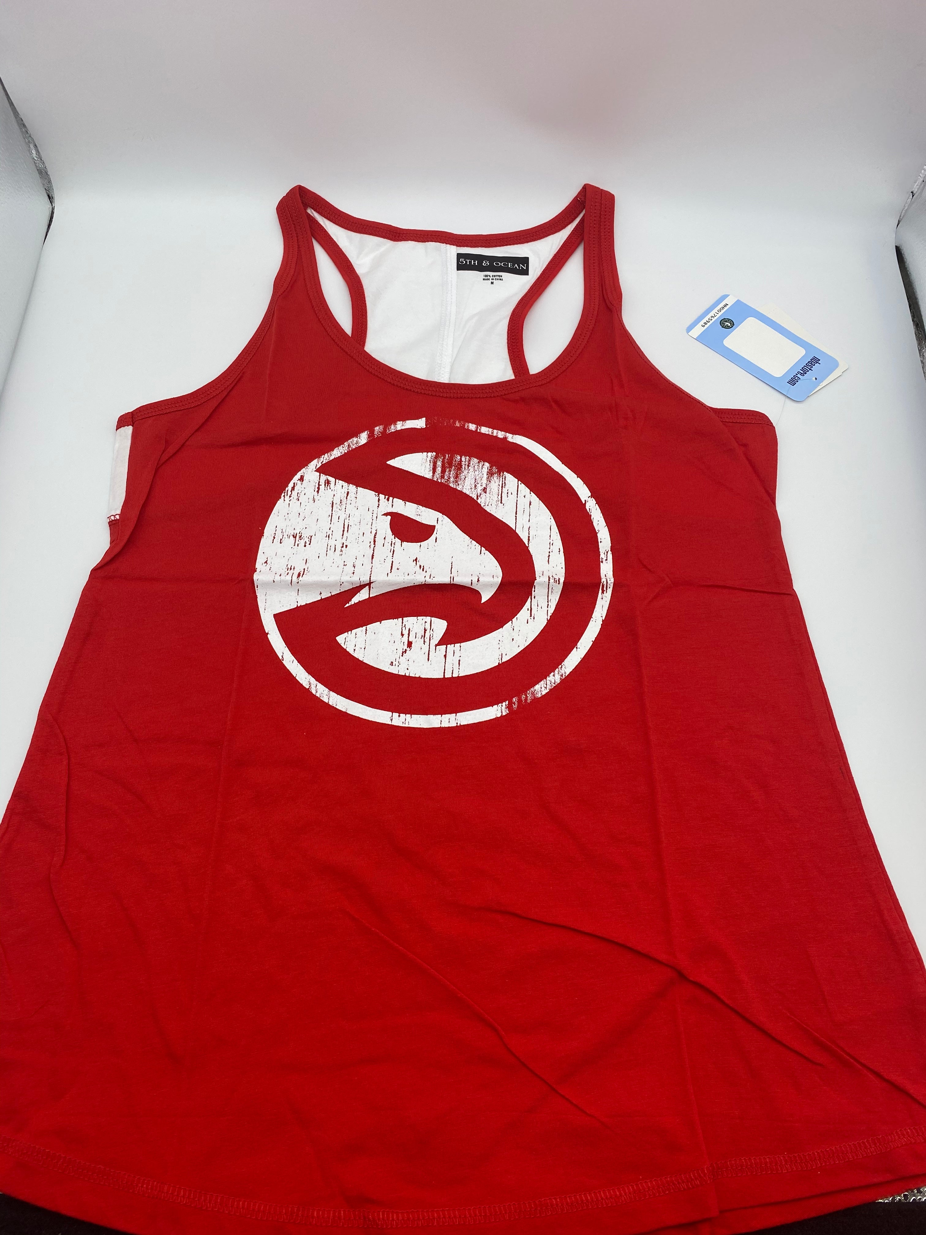 NBA Atlanta Hawks Womens Baby Jersey Racer Back Tank,Size Medium