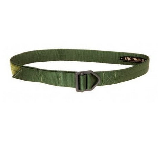 Tac Shield 123954 1.75 Double Wall Webbing OD Tactical Rigger Belt, Size Medium