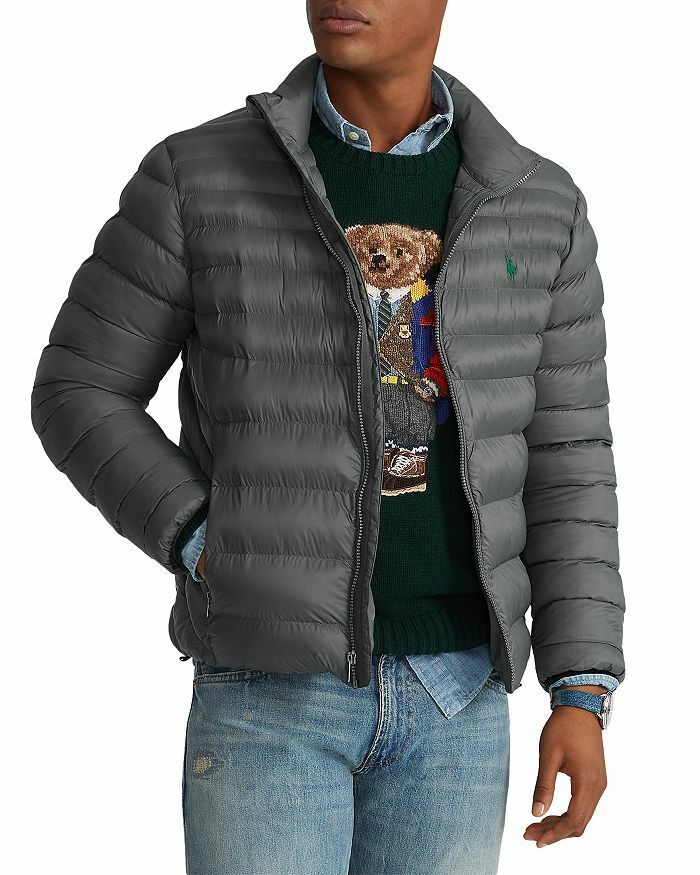 Polo Ralph Lauren Big and Tall Packable Quilted Jacket – Charcoal Grey –  Vanessa Jane