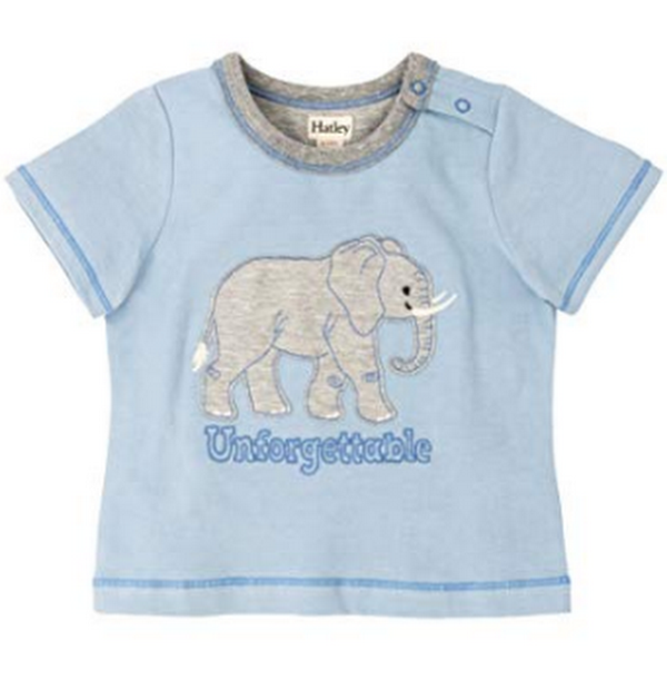 Hatley Baby Boys Graphic Tee Shirt, Elephant, Size 3鈥?M