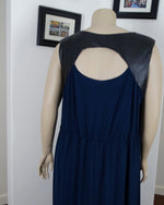 Load image into Gallery viewer, city chic navy grecian maxi dress
