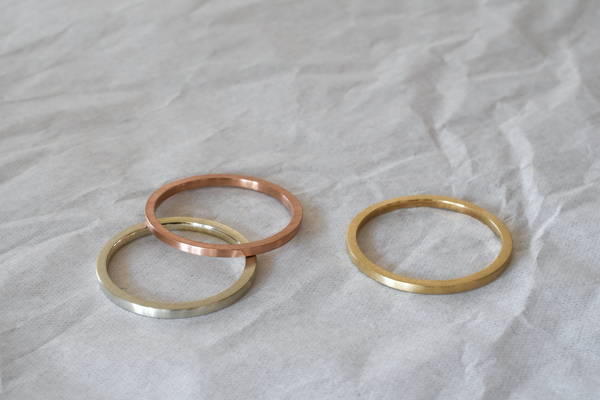 Recycled yellow, rose and white gold eco-friendly rings