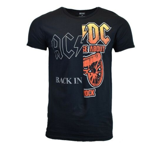 AC/DC Men's T-Shirt Back In Metal Hard Rock Music BLACK – MB T-