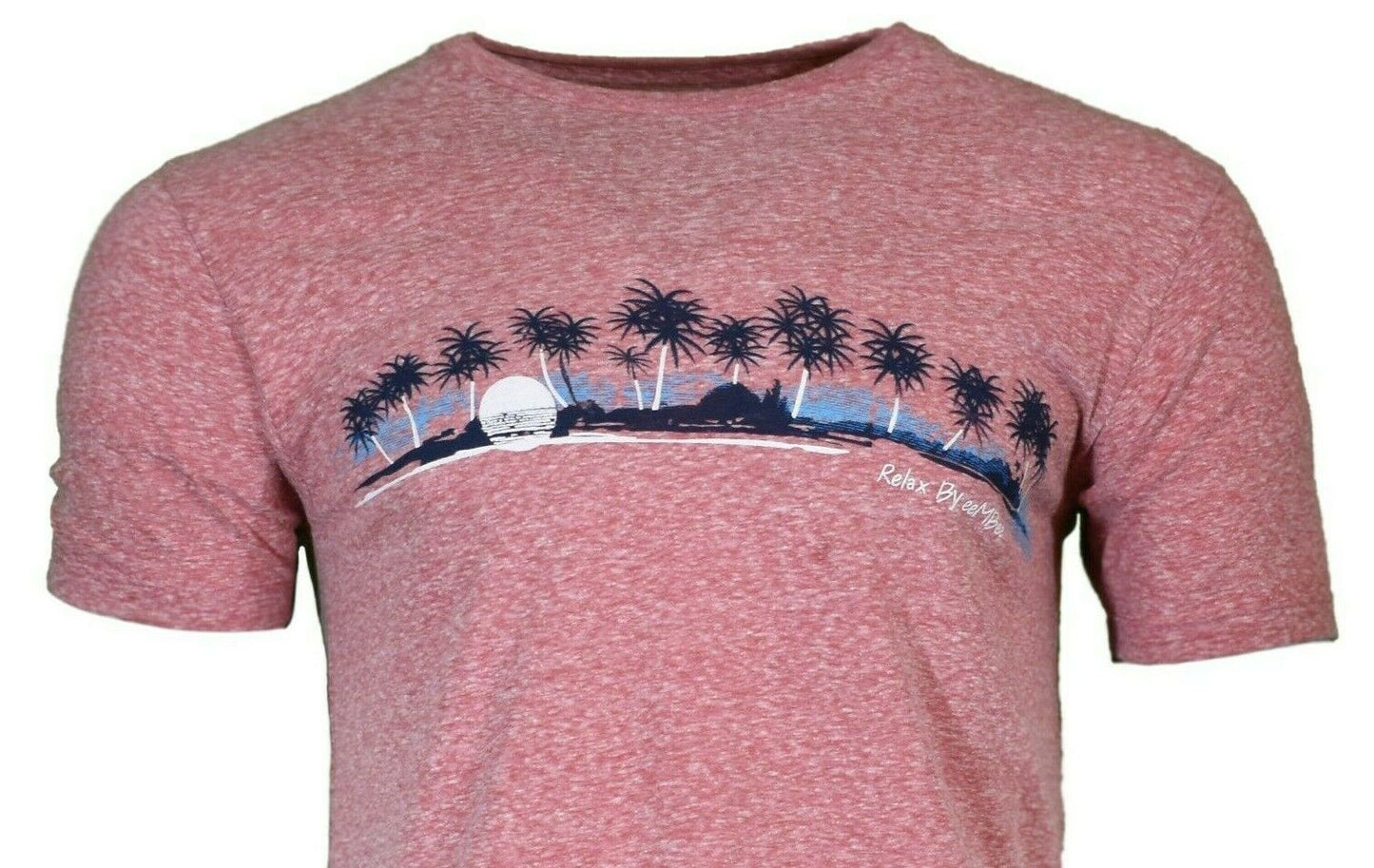 Men's T-Shirt Sunset Beach Palm Trees Relax by eMBee