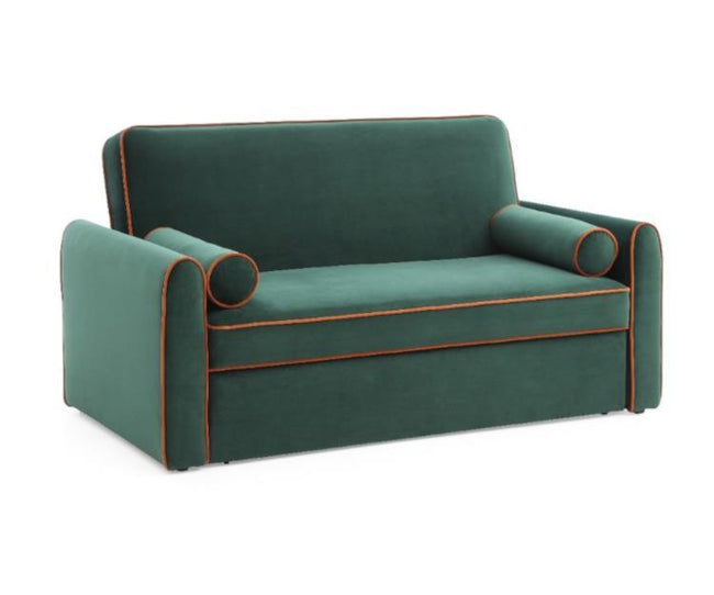 Joss Sofa Bed 2 Seater Green Velvet