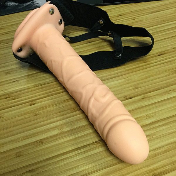 10 inch hollow strap on pipedeam