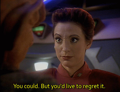Star Trek you'd live to regret it meme