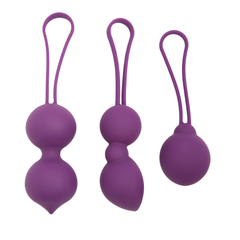 TooTimid set of three weighted duo kegel exercisers