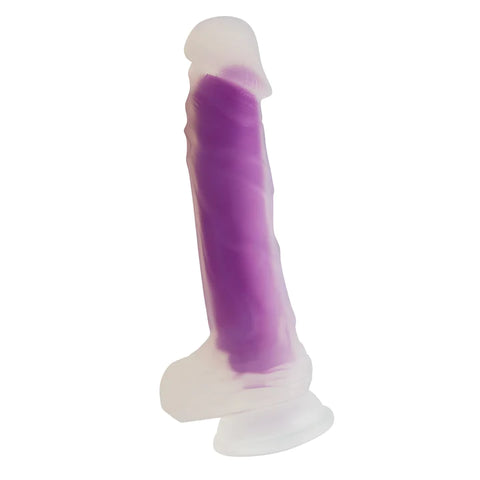 Clear Luminous Firm Dual Density Silicone Hands-Free G-Spot Dildo
