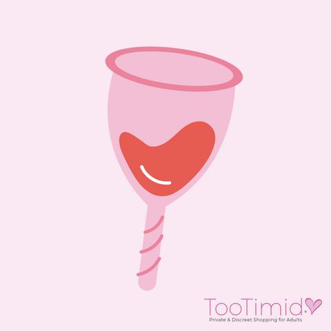 Menstrual cup illustration