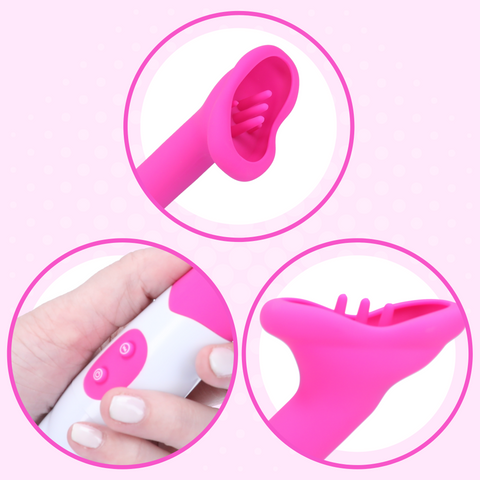 Mouth-shaped clit stimulator surrounds vulva