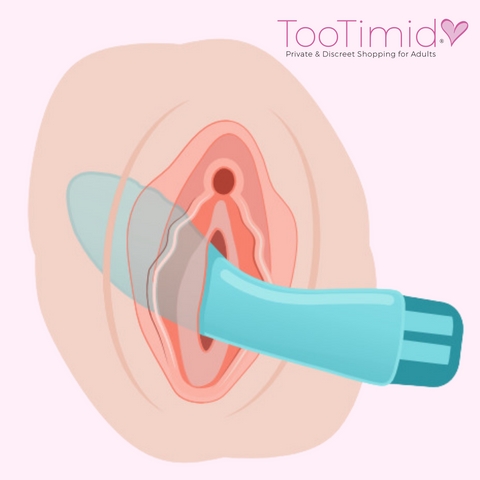 G-Spot vibrator in vagina illustration