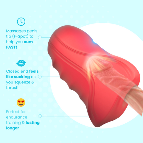 Massages penis tip, feels like sucking, perfect for lasting longer