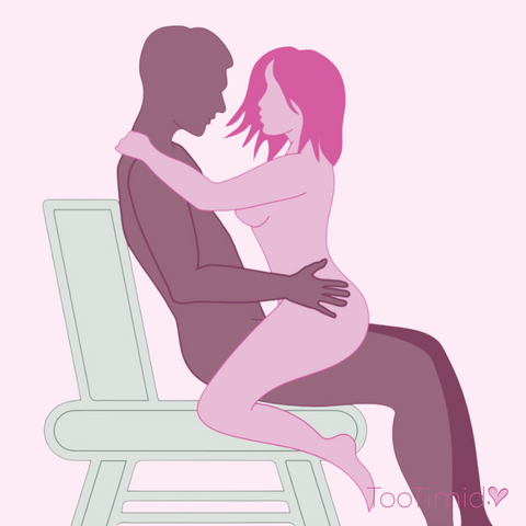 Intimate face off sex position illustration