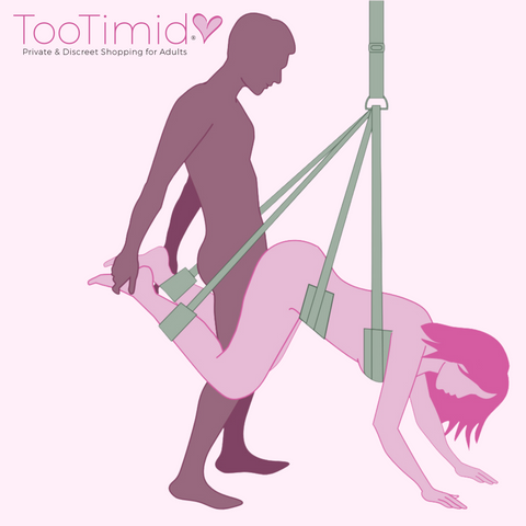 Swinging Doggy Sex Position Illustration