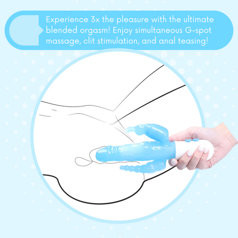 Experience 3x the pleasure with blended orgasms!