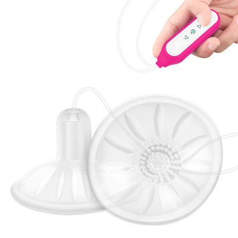 Mamilo Nipple sucker vibrator set showing both sets of nipple suckers and the wired bullet