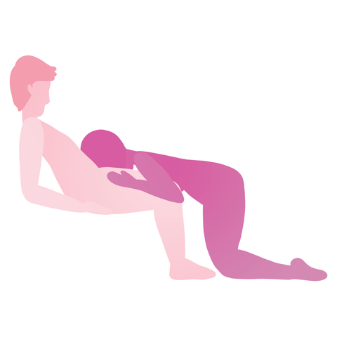 an illustration of two people participating in oral sex with one person sitting up