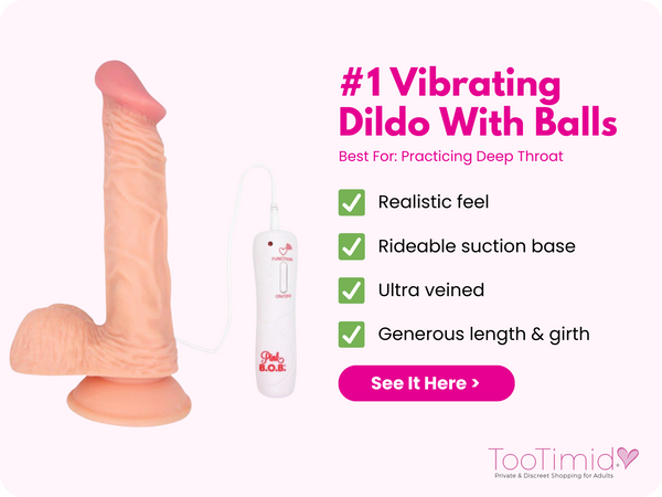 Click here to shop our best selling dildo with balls