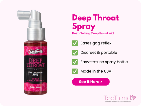 Click here to shop this oral sex deep throat spray