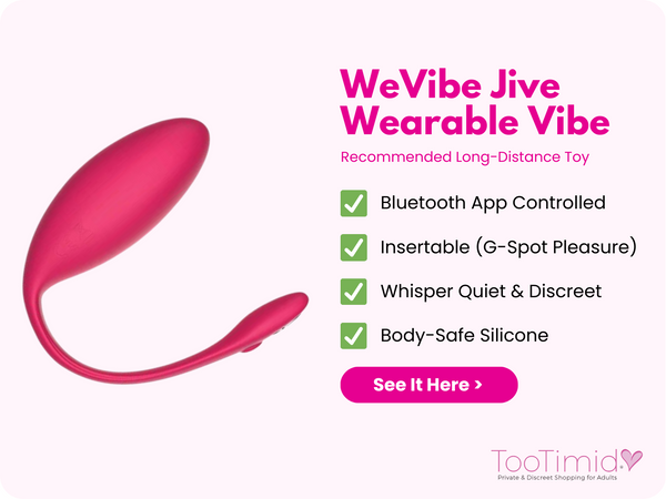 Recommended long distance sex toy: bluetooth app controlled, wearable, discreet & body-safe