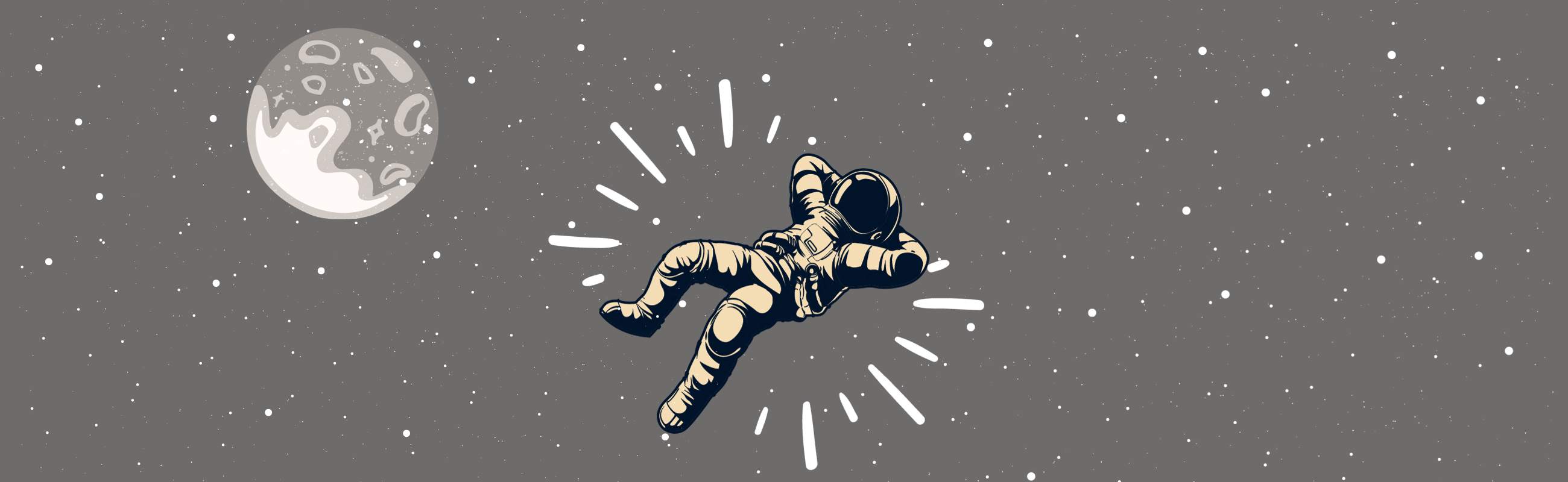 Graphic of astronaut in space