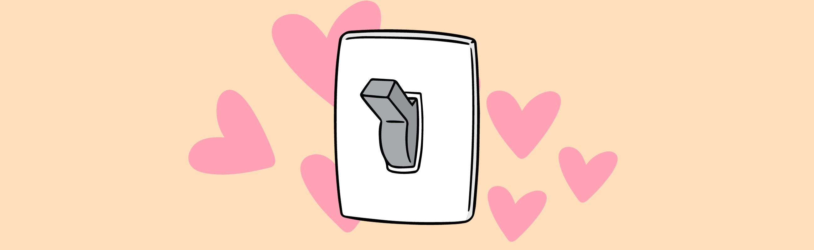 Image depicts a cartoon light switch
