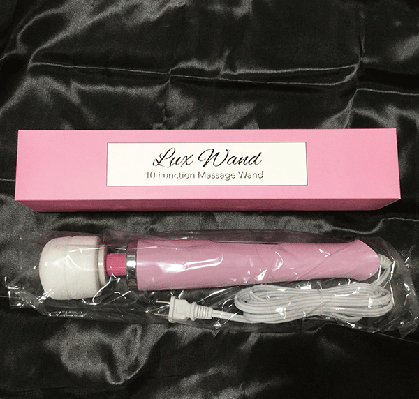 Lux Vibrating Wand Shown In Original Packaging