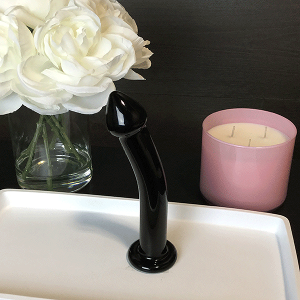 Curved Glass Dildo Sex Toys for Women