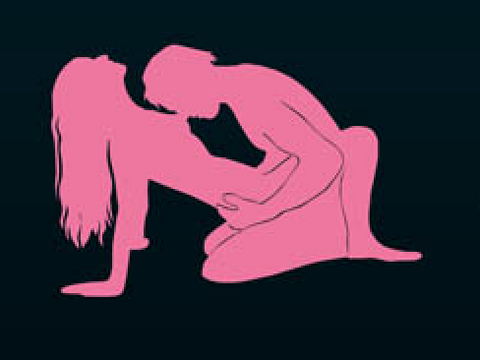 Drawing of the lap rider sex position