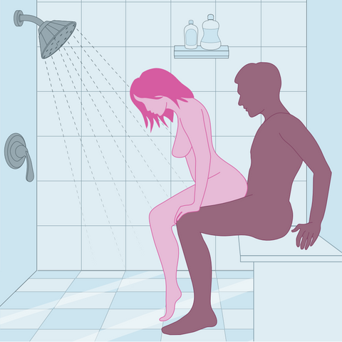 Sex position illustration of take a seat