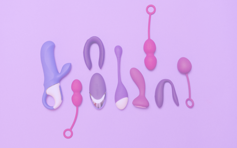 Image of various types of vibrators and dildos