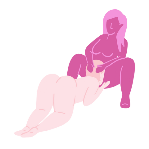 Bed head sex position illustration