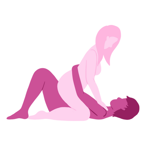 Cowgirl illustration sex position