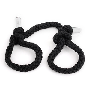 Black rope bondage set