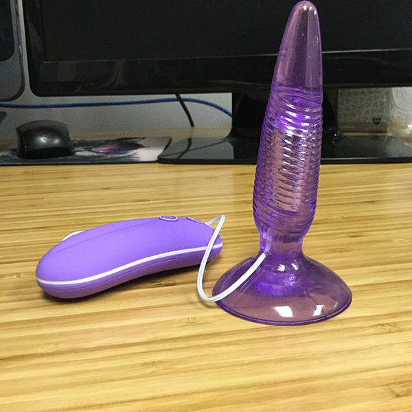 Textured Anal Plug with Suction Cup Base