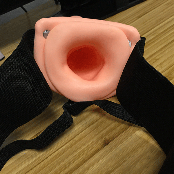 inside hollow strap on dildo