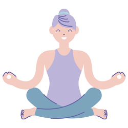 Image of a person sitting with legs crossed in a relaxed yoga pose. Read on for our best tips to prepare yourself for anal sex and be in a positive state of mind
