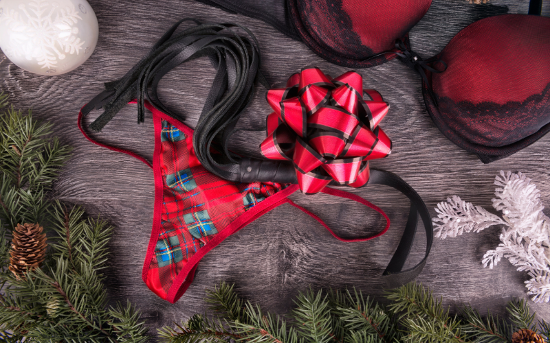 Image of holiday themed sexy items