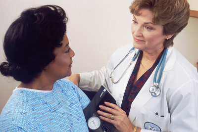 doctor and patient discussing women's health topics