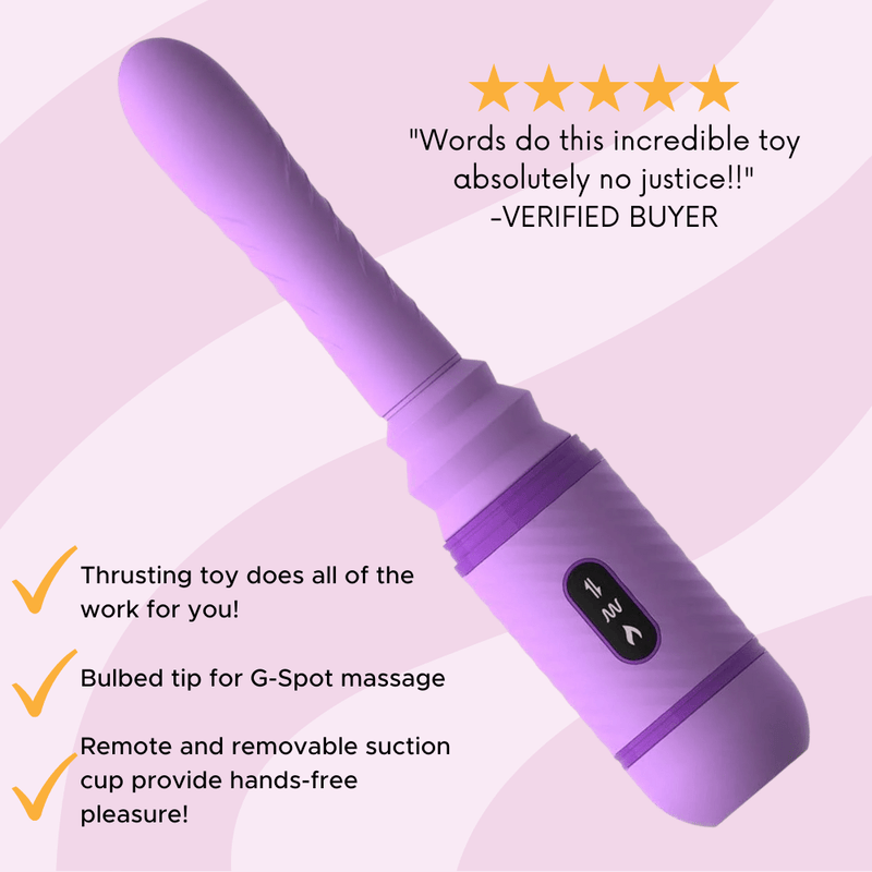 Thrusting Vibrating Silicone Dildo Thrusting Sex Toy For Women image