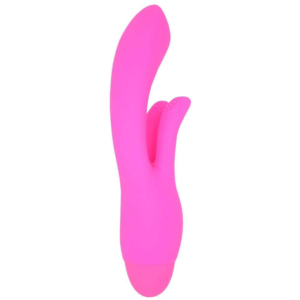 Hot pink silicone rabbit vibrator