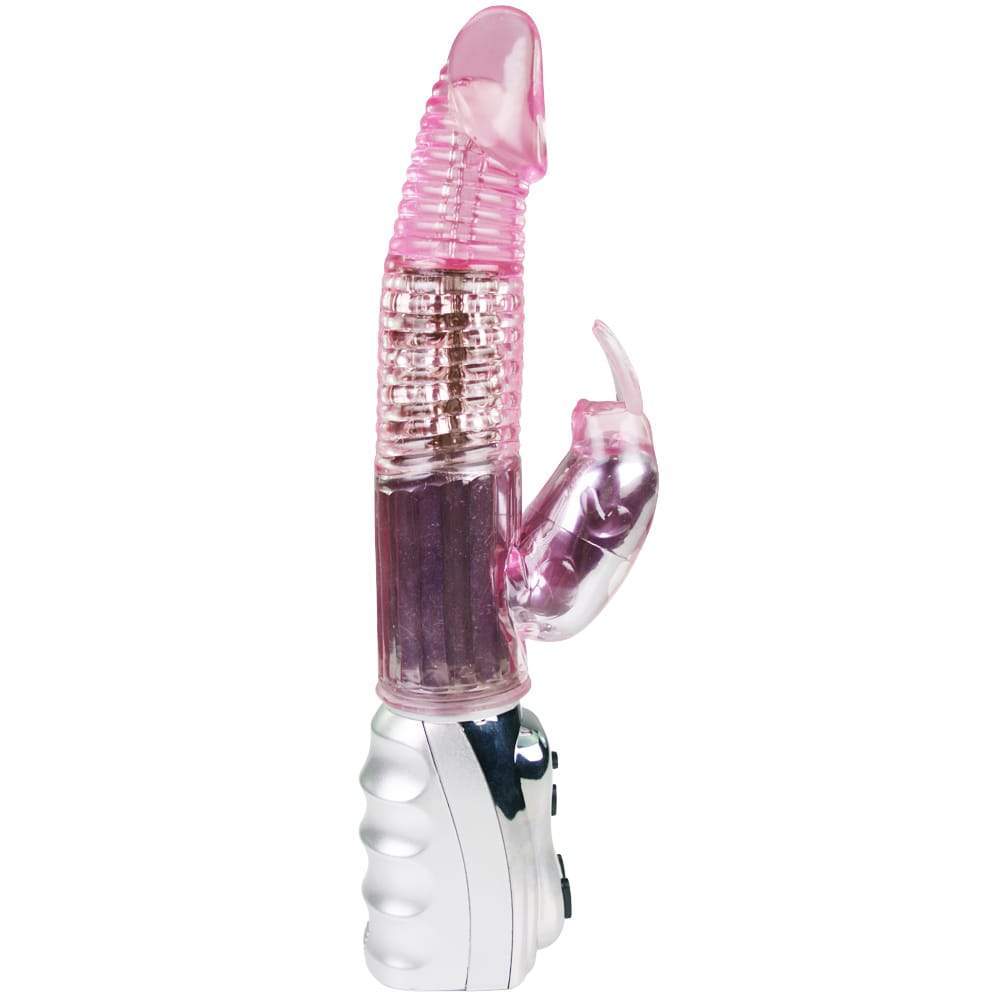 Image of pink rabbit vibrator with dual stimulation