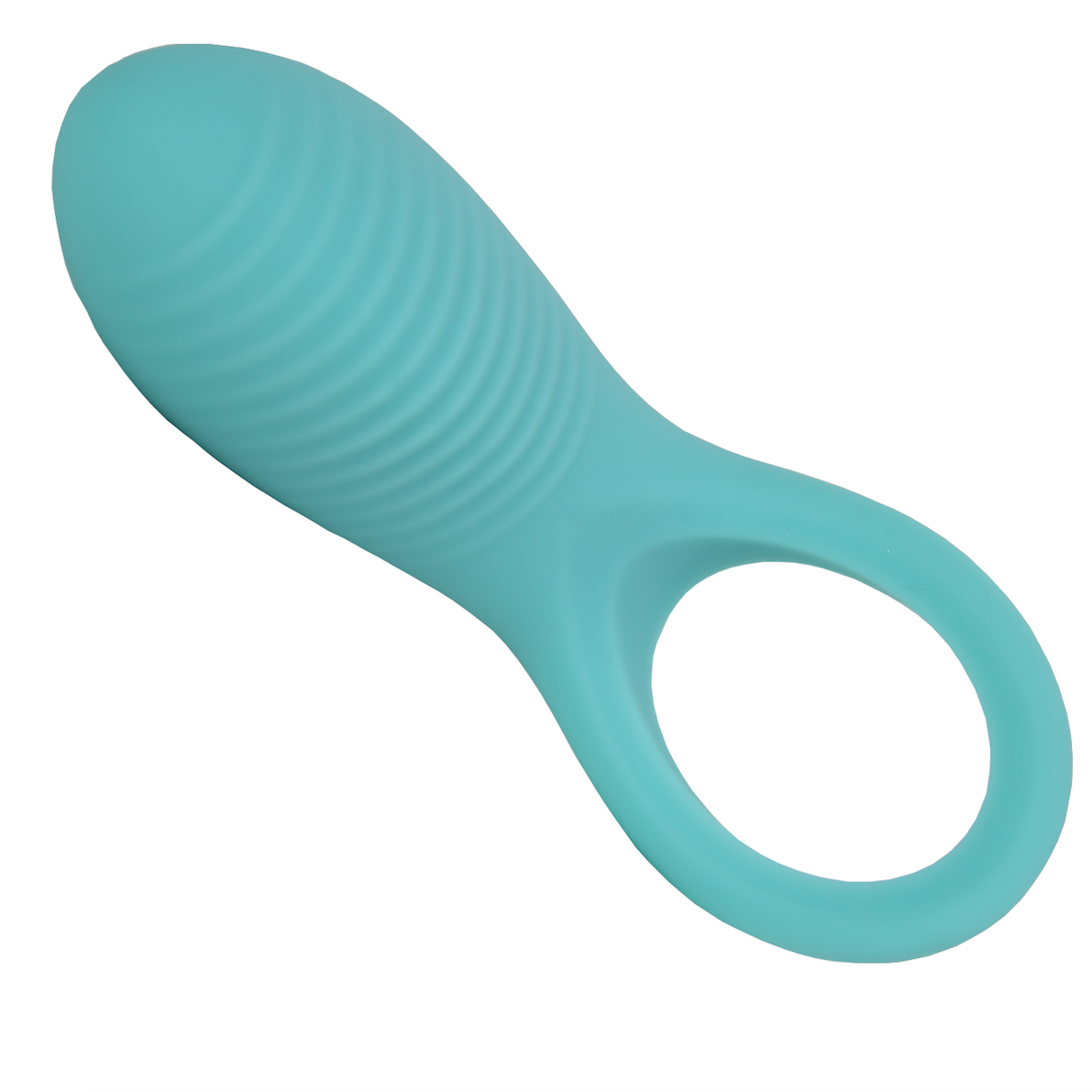 Teal vibrating cock ring for couples