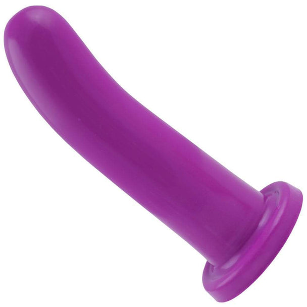 Curved silicone dildo for strap-on sex