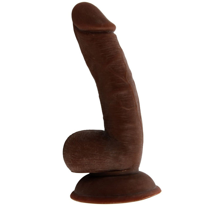 Thick brown realistic suction cup dildo