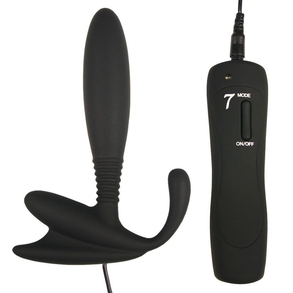Black Prostate Massager WIth Remote