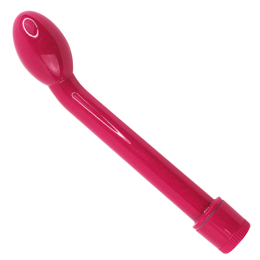 Pink bulbed tip vibrator for gspot stimulation