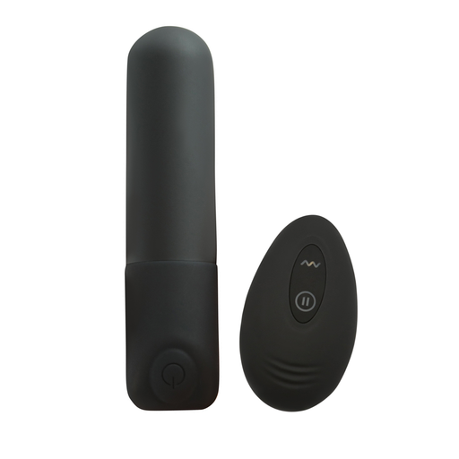 Slim vibrating bullet with a wireless remote